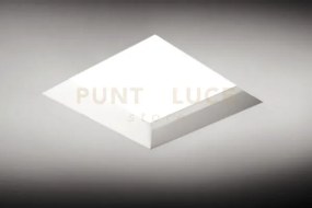 Filiatra faretto ad incasso 1 luce quadrato con vetro bianco gx53