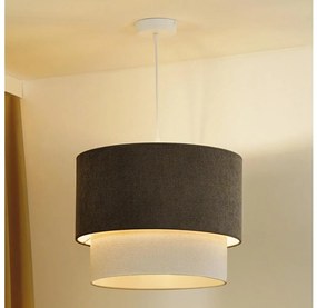 Duolla - Lampadario a sospensione con filo CORDUROY 1xE27/15W/230V diametro 40 cm marrone/color crema