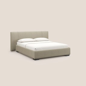 Omero letto imbottito contenitore sfoderabile in tessuto fiammato impermeabile T14 beige