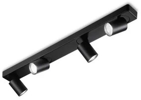 Lampada da soffitto rudy pl4 nero