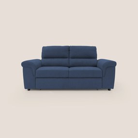 Minerva divano con pouf estraibile poggiapiedi in tessuto morbido impermeabile T02