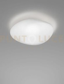 Neochic plafoniera applique m bianco satinato e bianco opaco 1 l22gg