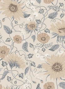 Sandberg Carta da parati Solveig - Misty Blue