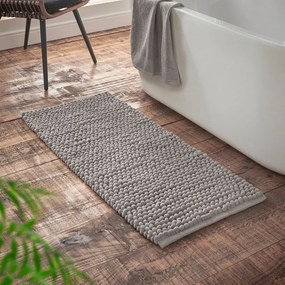 Tappetino da bagno grigio 50x120 cm Aspen Bobble - Bianca