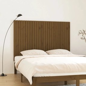 Testiera Da Parete Ambra 166x3x110 Cm İn Legno Massello Di Pino /