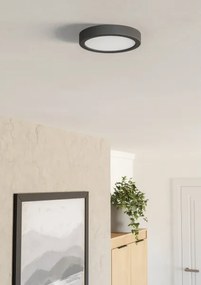 Eglo 901297-LED Plafoniera FUEVA LED/7,5W/230V 2700/4000/6500K Ø16,6 cm nera