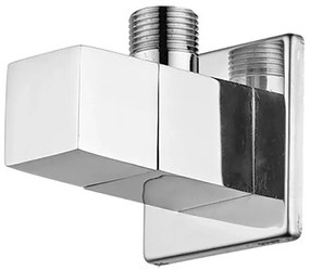 Rubinetto sottolavabo quadrato 1/2 x 1/2 cromato