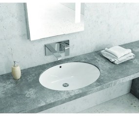 Kamalu - lavabo sottopiano incasso 57cm litos-s400