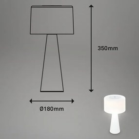 Briloner 7420016 - LED Lampada da tavolo touch ricaricabile e dimmerabile LED/4W/5V 3000K bianco