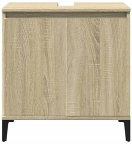 Mobile lavabo rovere sonoma 58x33x60 cm in legno multistrato