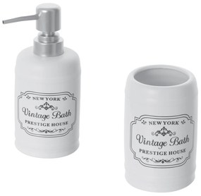 Set 2 Accessori D'Appoggio Feridras "New York" Bianco