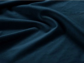 Letto singolo imbottito blu con contenitore con rete inclusa 90x200 cm Phaedra – Micadoni