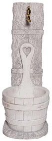 Fontana a colonna Mastello in calcestruzzo H 79 cm, 29 x 37 cm