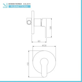 Set miscelatori cromati lavabo bidet e doccia incasso con deviatore Paco