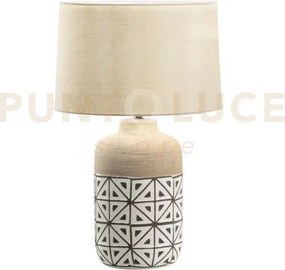 Lume vietri in ceramica 1 luce attacco e27 30x49cm con paralume in ...