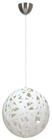 Lampadario a sospensione con filo FRIDA 1xE27/60W/230V bianco