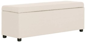 Panca Con Vano Portaoggetti 116 Cm Crema İn Poliestere /