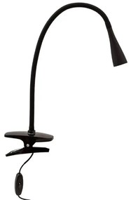 Lindby - Baris LED Lampada con Morsetto Black Lindby