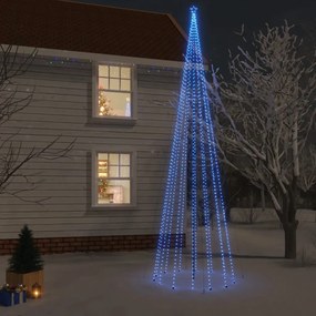 Albero di Natale con Puntale e LED di varie intensità e altezze, Blu / 800 cm / 1134