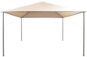 Gazebo Padiglione Tenda Tettoia 4x4 m Acciaio Beige