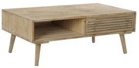 Tavolo DKD Home Decor 99 x 59 x 38 cm Abete Naturale Alluminio