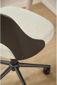 Sedia da ufficio nera/beige Lucy – Actona