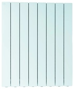 Radiatore acqua calda PRODIGE MODERN in alluminio 1 colonna, 8 elementi, interasse 700 mm, bianco