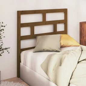 Testiera Per Letto Ambra 81x4x100 Cm İn Legno Massello Di Pino /