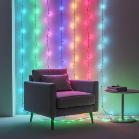 Ghirlanda WiZ Smart Fairy Lightstrip 2.4 m, cavo nero, IP44