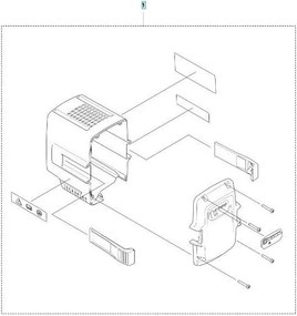 Kit Guscio Bli100 536566101 Originale Husqvarna