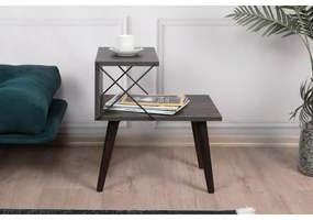 Comodino CROSS 55x50 cm marrone