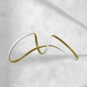 Lampadario LED su corda TESORO LED/48W/230V dorato