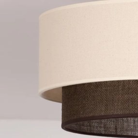 Brilagi - Plafoniera LED BOHO STYLE 1xE27/15W/230V Ø 40 cm crema/marrone