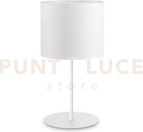 Base per lume in metallo set up grande 1 luce attacco e27 bianco
