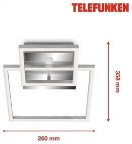 Telefunken 318608TF - Plafoniera LED con sensore FRAME LED/17W/230V 3000K
