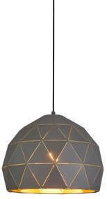 ITALUX MDM-3471-1 GR+GD - Lampadario a sospensione con filo HARLEY 1xE27/40W/230V nero