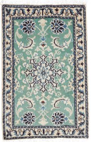 Nain Tappeto persiano 90 x 60 Verde (Iran) Annodato A Mano