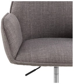 Sedia da ufficio grigia Glenda – Actona