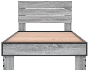 Giroletto grigio sonoma 75x190cm in legno multistrato e metallo