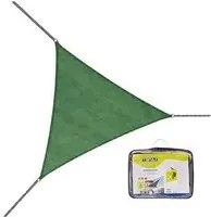 Sunshine Kit-Rete Verde Ombreggiante Triangolare Dotata Di Ordatura E Anelli Di Rinfozo 3X3X3 Mt-Tenax