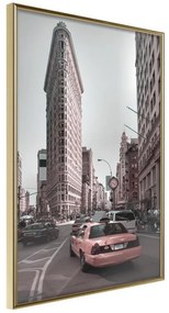 Poster  Flatiron Building  Cornice Quadri Cornice d'oro, Larghezza x Altezza Home decor 30x45