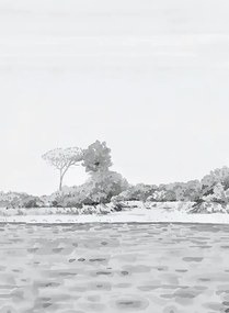 Isidore Leroy Carta da parati panoramica Rivage Gris - Panel 3
