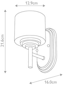 Elstead FE-MALIBU1-BATH - Applique da bagno a LED 1xG9/3W/230V IP44