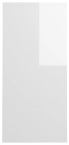 Scrivania Portatile Bianco Lucido 102,5x35x75 cm Multistrato