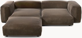 Divano angolare componibile 3 posti in velluto Vetsak