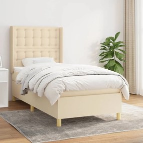 Giroletto A Molle Con Materasso Crema 90x200 Cm İntessuto /