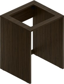 Mobile lavanderia Jnka in truciolare legno noce P 66 x L 70 x H 92 cm