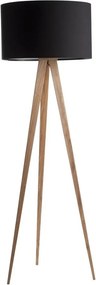 Lampada nera con gambe in legno Tripod Wood - Zuiver