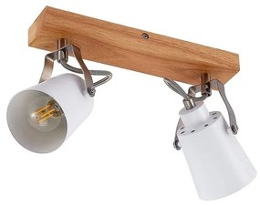 Lindby - Blana 2 Plafoniera White/Wood Lindby