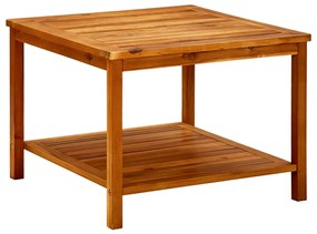 Tavolino da Salotto 60x60x45 cm in Legno Massello di Acacia